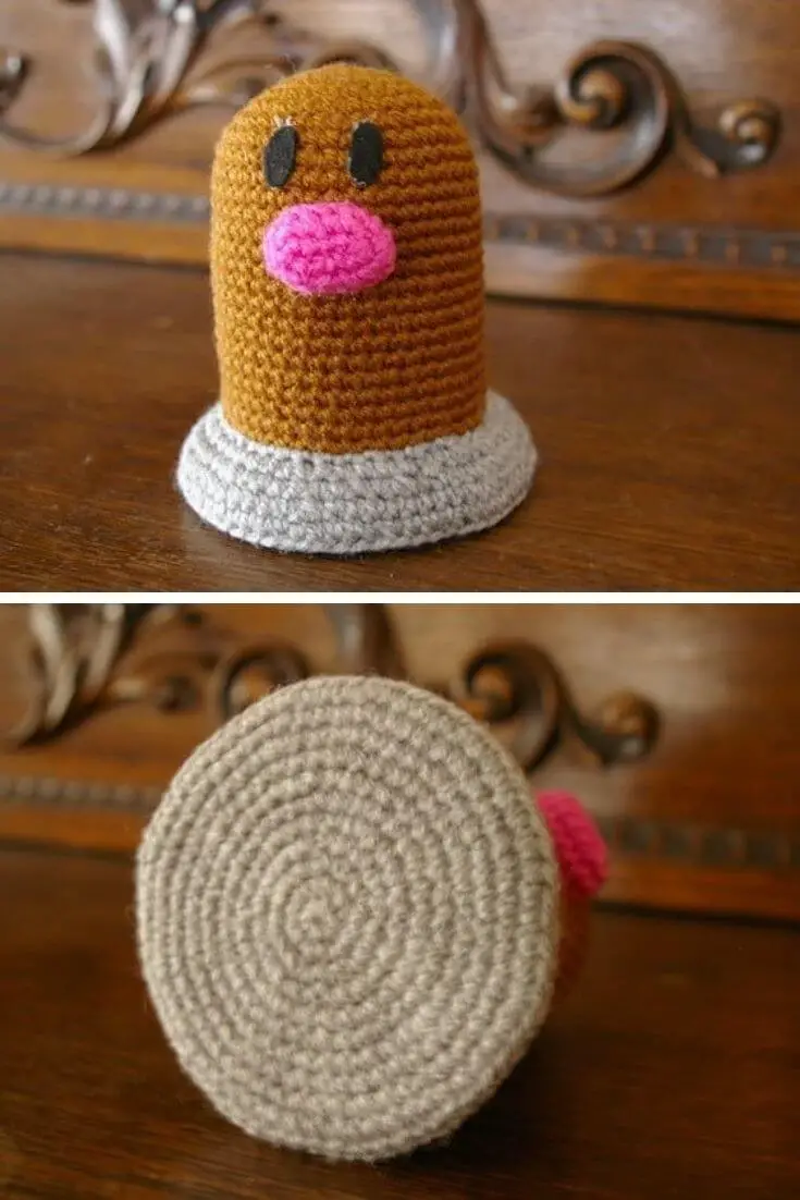 Crochet diglett pokemon