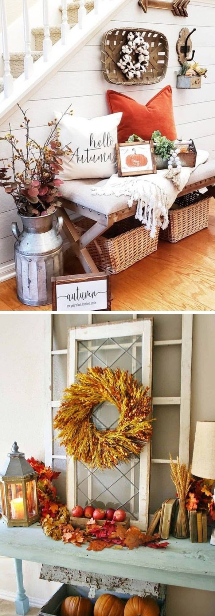 Thanksgiving decorations for entryway