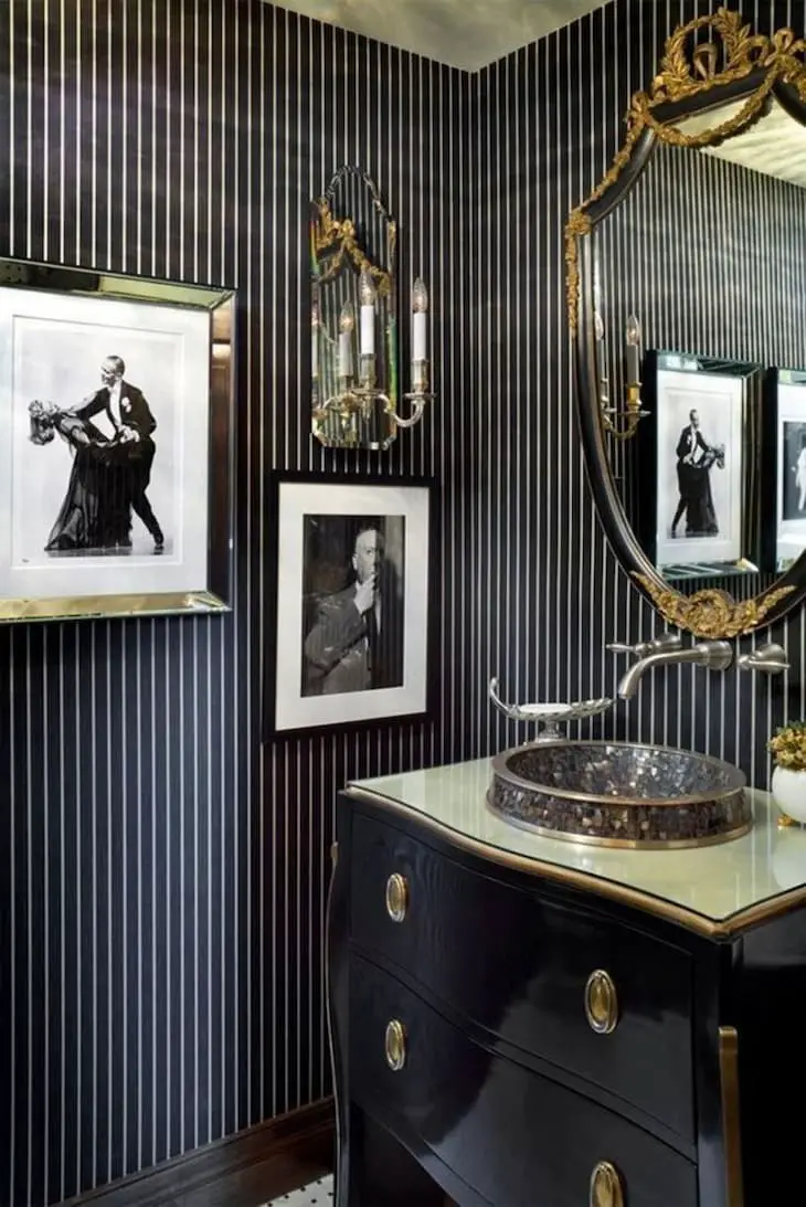 Masculine powder room ideas