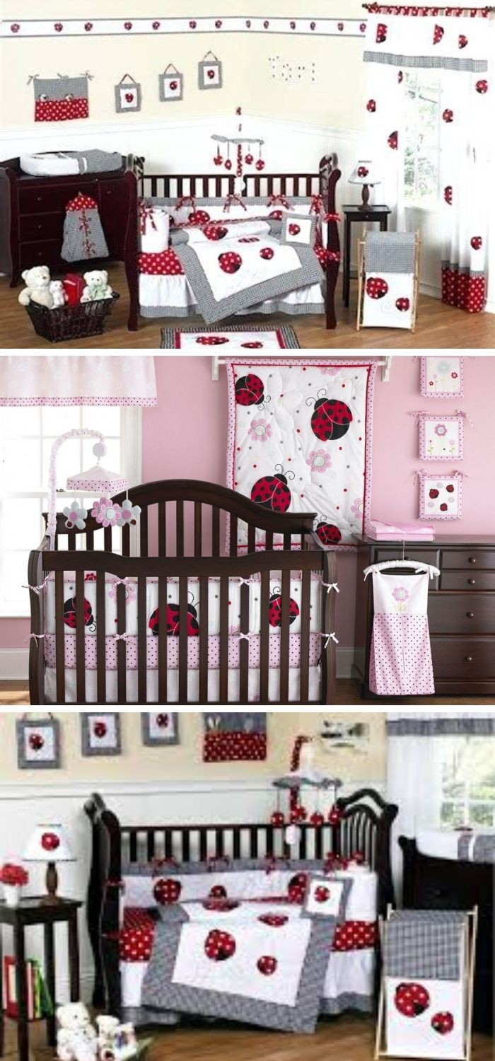 10+ Ladybug nursery theme decor ideas for baby girl’s bedroom