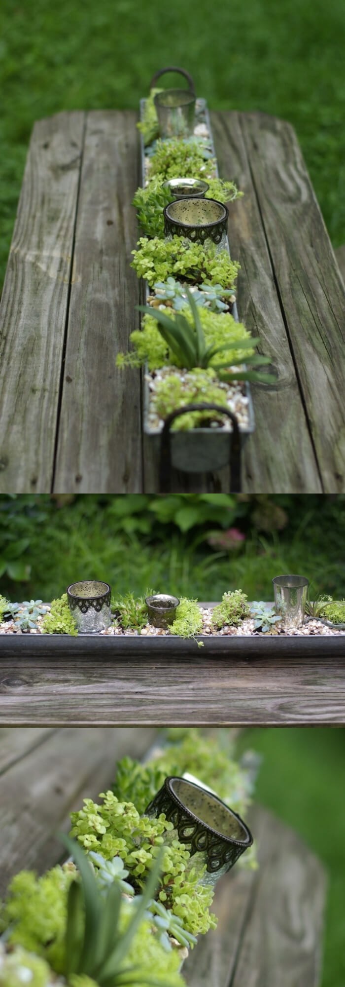 Rain Gutter Centerpiece