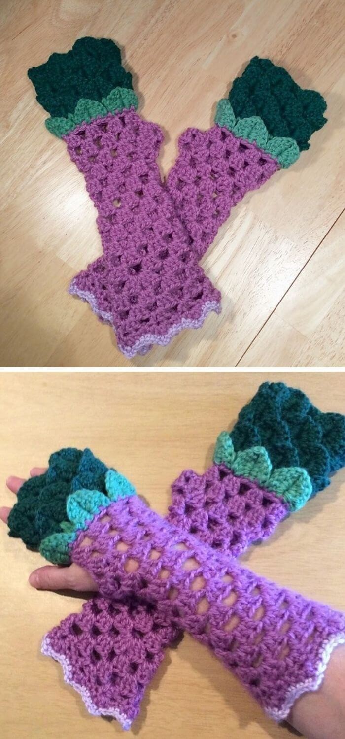 The webbiegirl fingerless crochet Glove