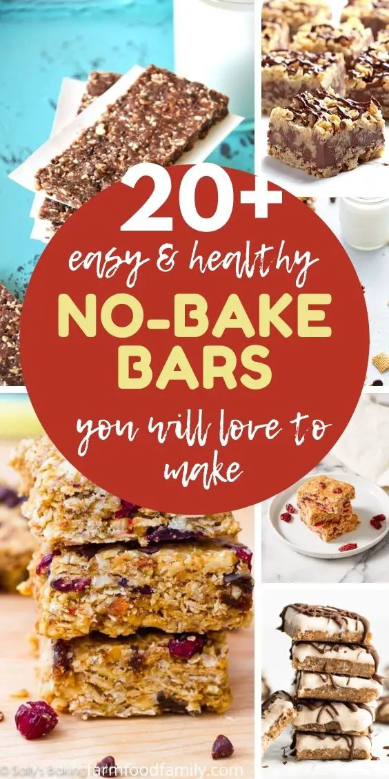 20+ Healthy No-Bake Bars