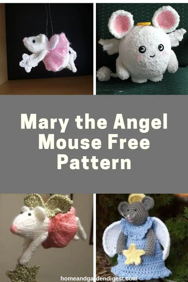 Mary the Angel Mouse Free Pattern