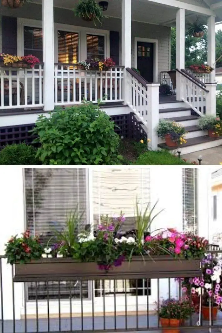 Landscape porch railing