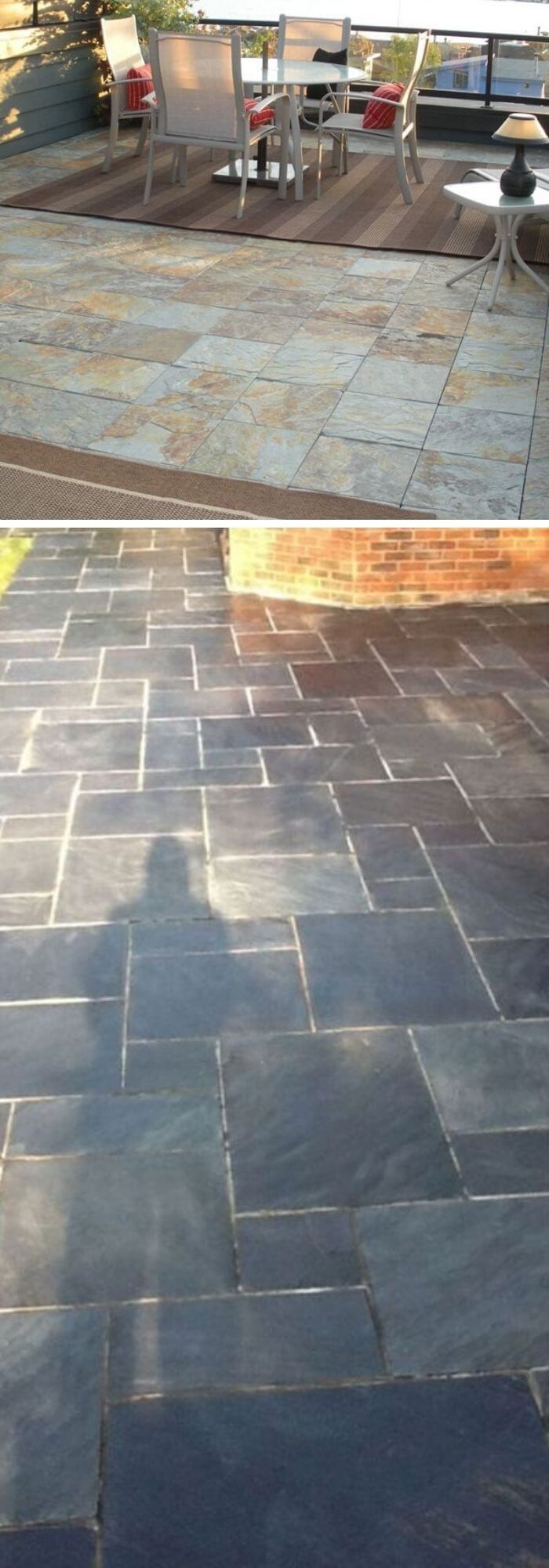 Outdoor slate tile