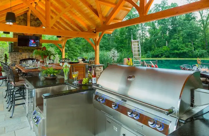 Add an Outdoor Kitchen in your Pavilion