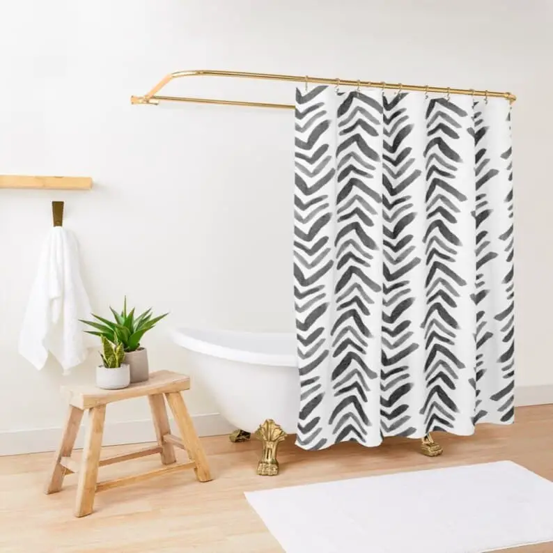 Bathroom Curtains in a Contemporary Style