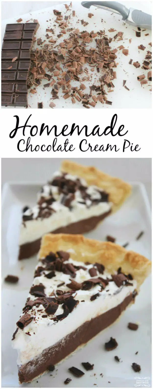 Homemade Chocolate Cream Pie