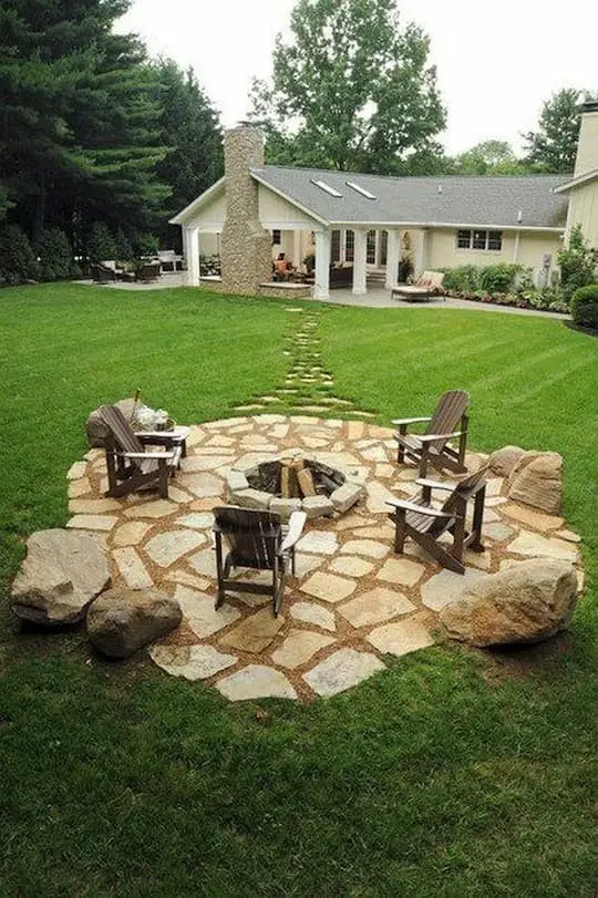 Fire pit surround ideas