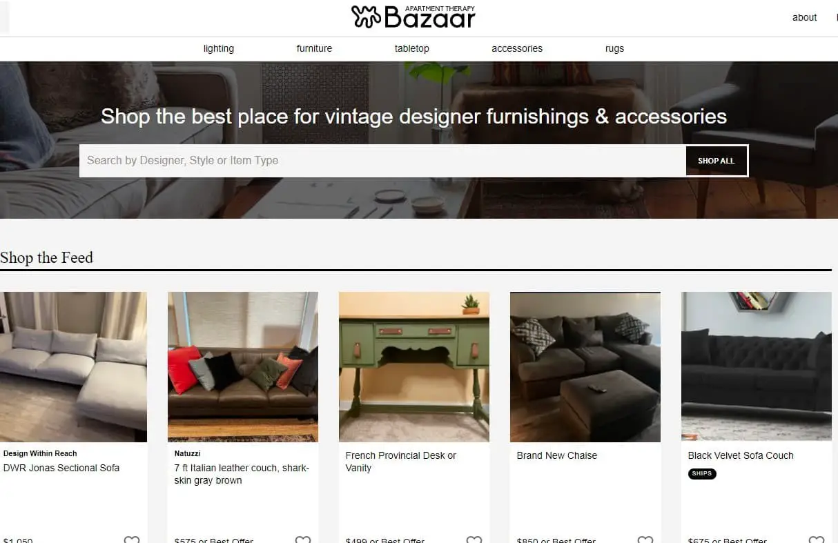 Apartment Therapy Bazaar