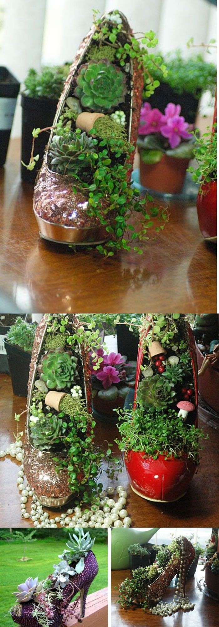 #6. High heel planters