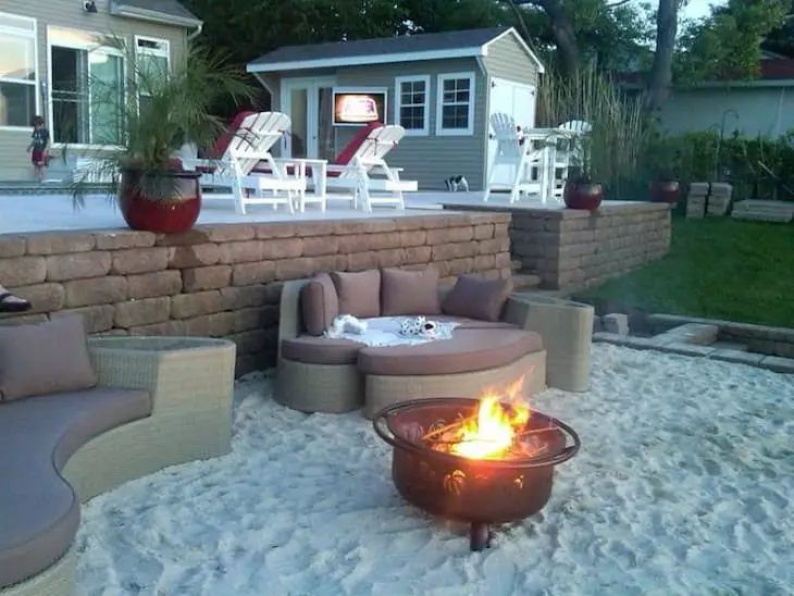 Beach fire pit ideas