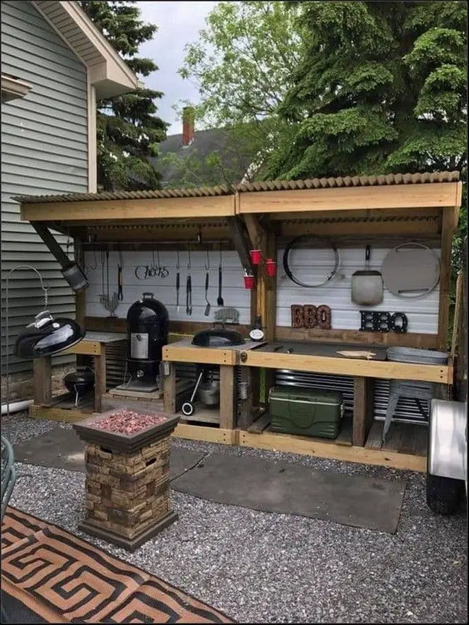 Outdoor BBQ kitchen ideas