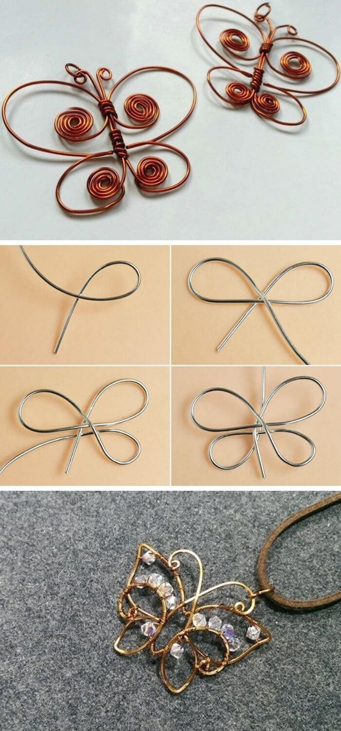 Wire butterflies