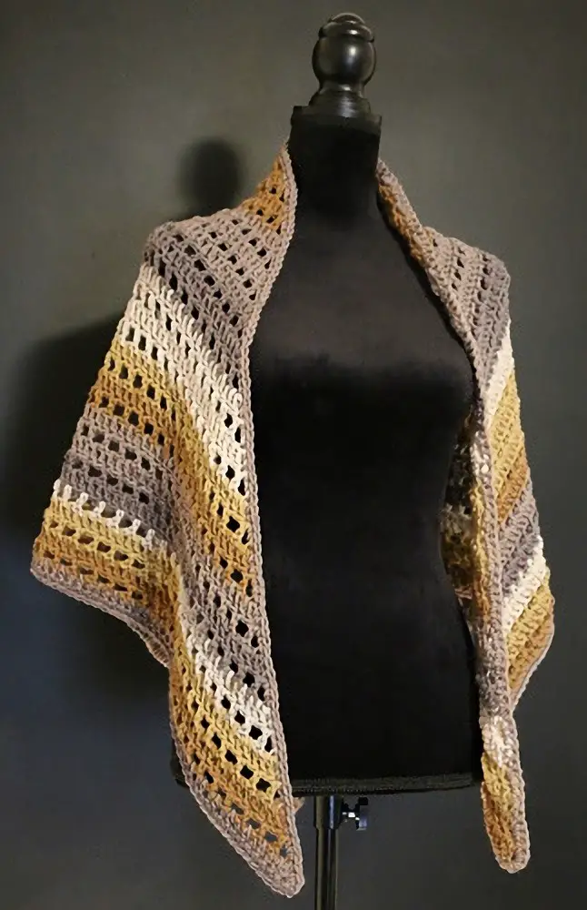 One “Big Cake” Shawl Scarf by Nina Nicholson