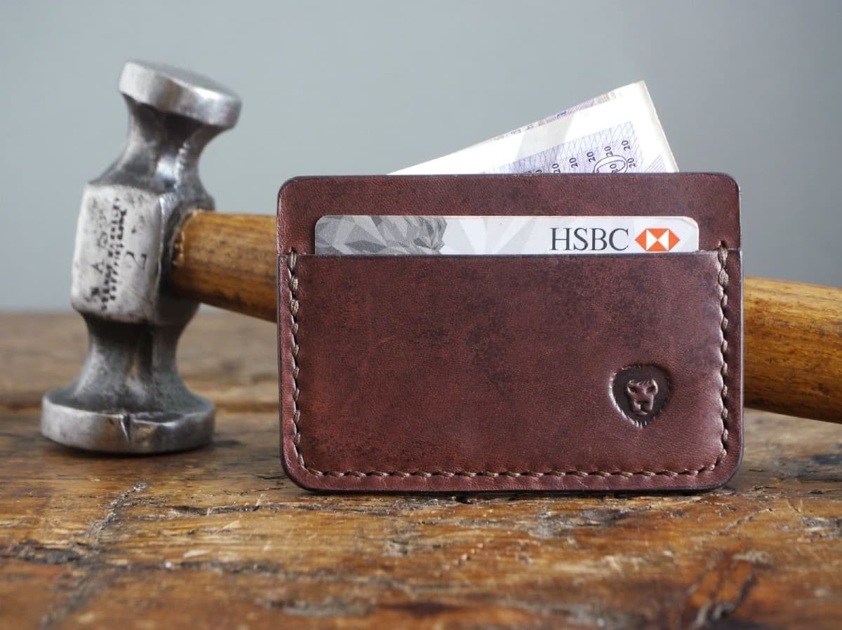 Minimalist Leather Card Holder by KingsleyLeather