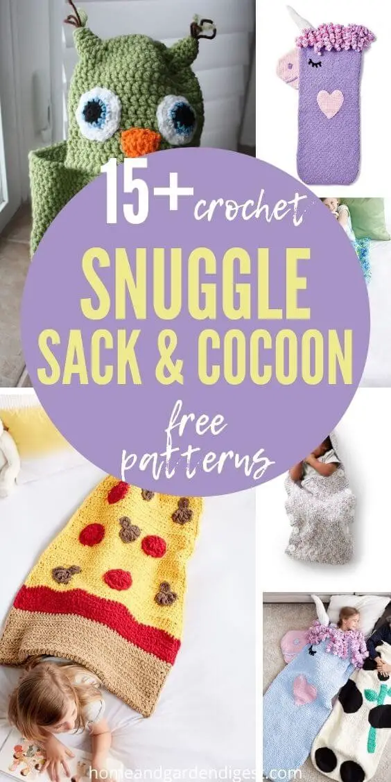 15 Crochet Snuggle Sack & Cocoon Free Patterns