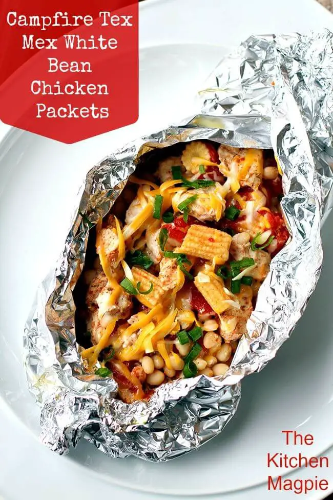 Campfire Tex Mex White Bean Chicken Packets