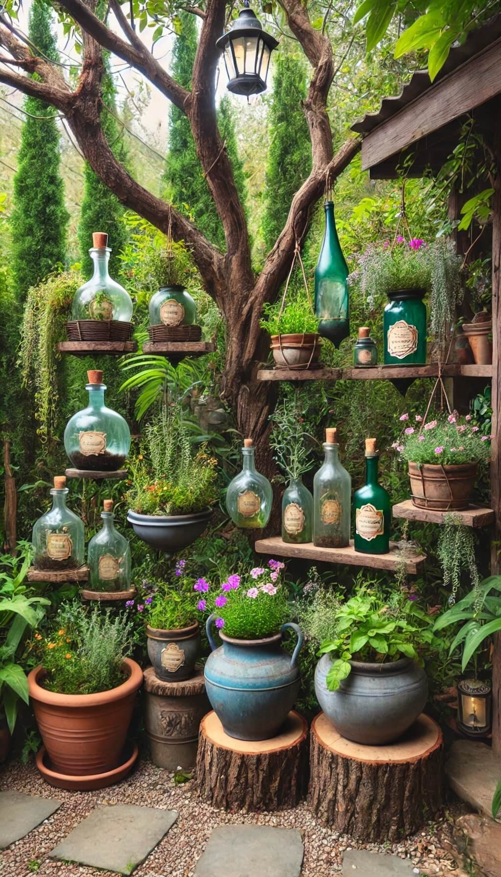 Potion Bottle Planters