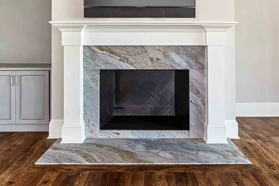 Granite fireplace surround ideas.