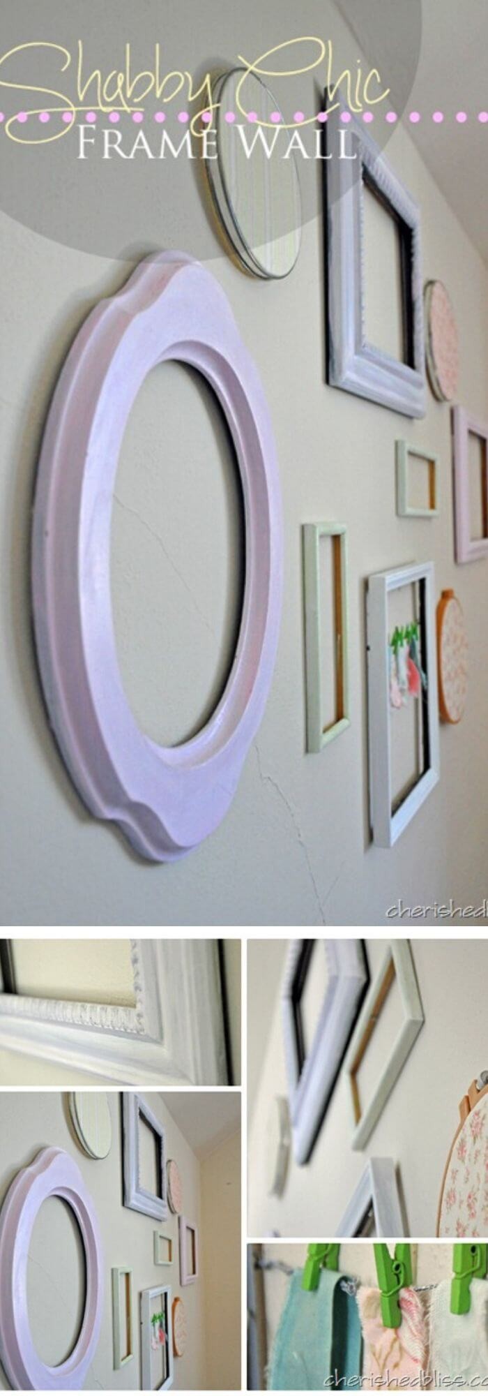 Shabby style Frame Wall