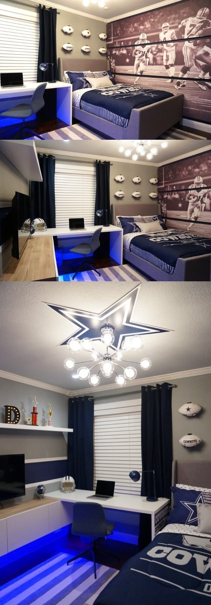 #4. Dallas Cowboys Bedroom