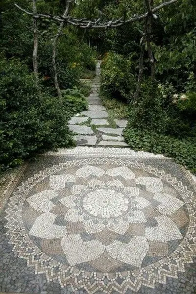 Pebble Mosaic Patio