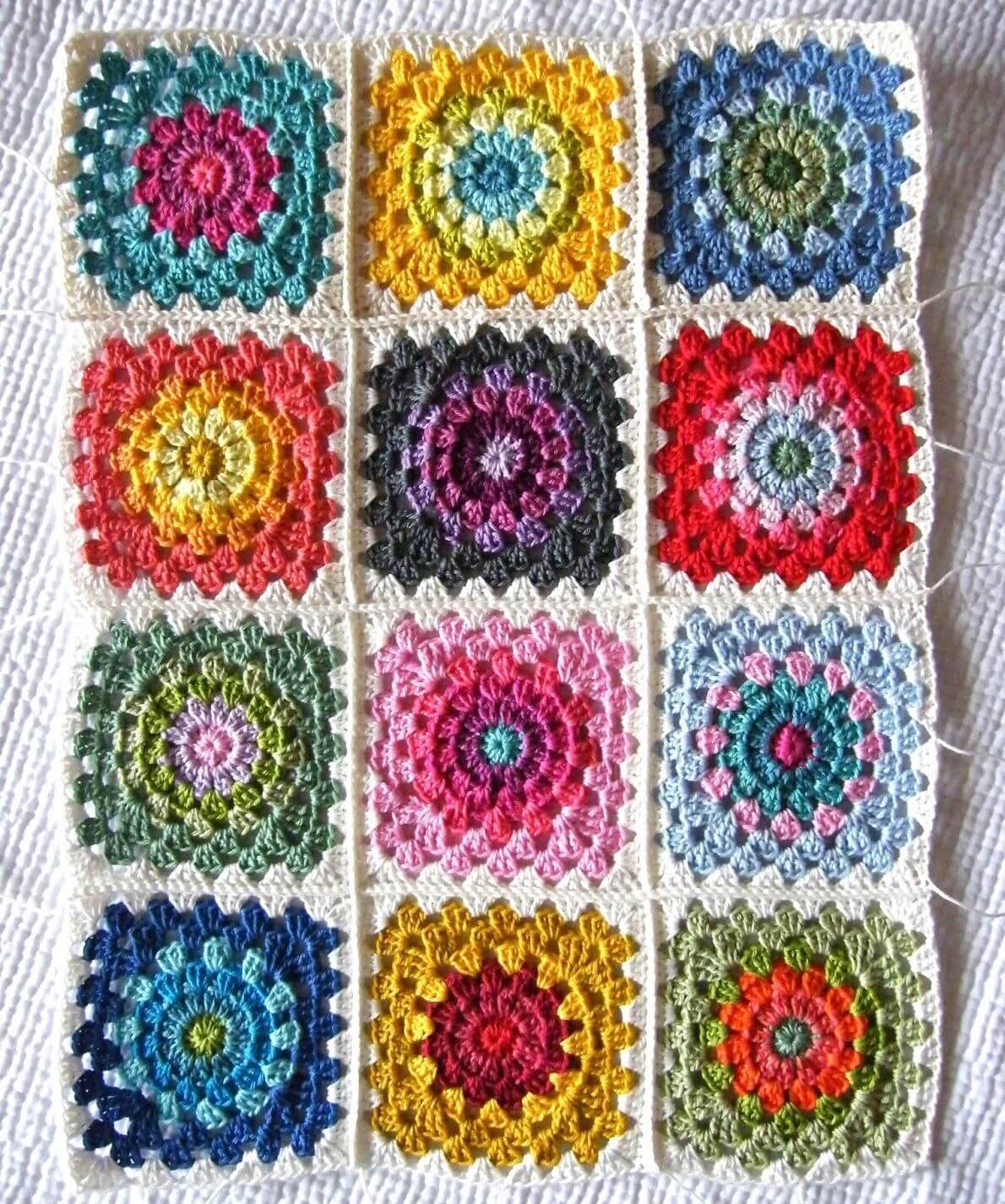 Colorful Granny Square.