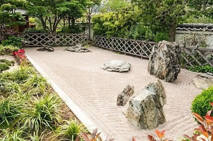 Zen rock garden