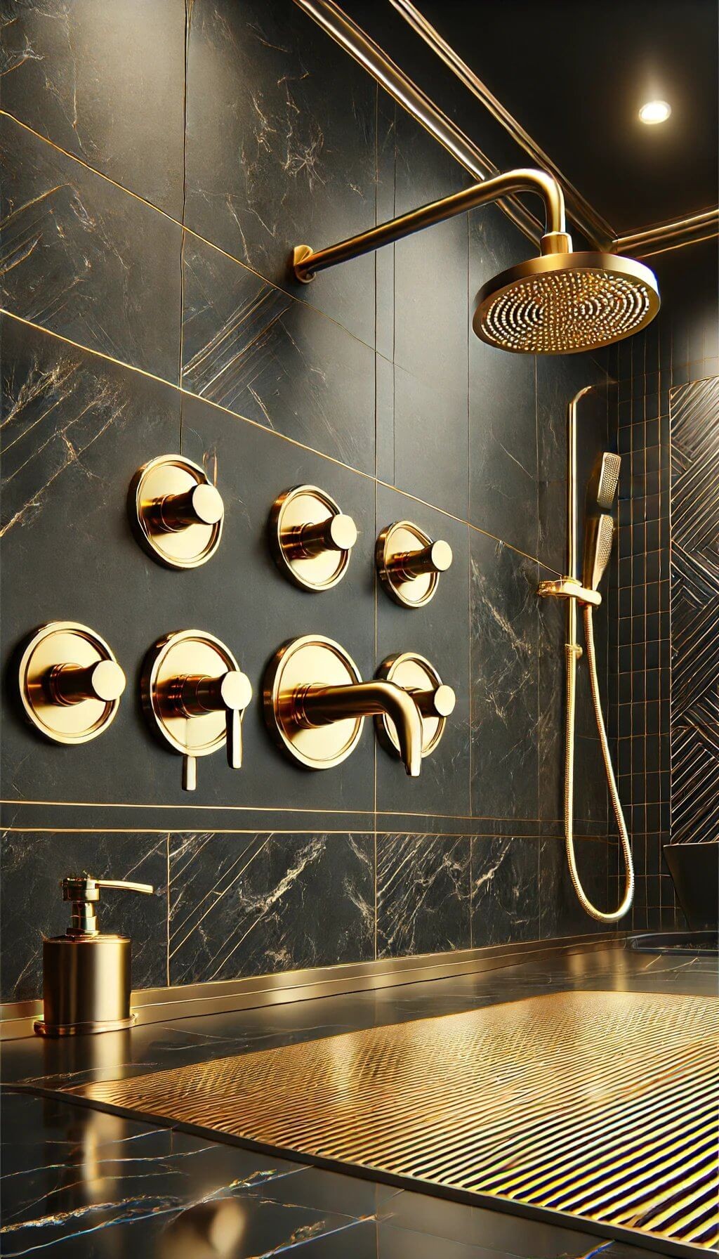 Gold Faucets and Showerheads