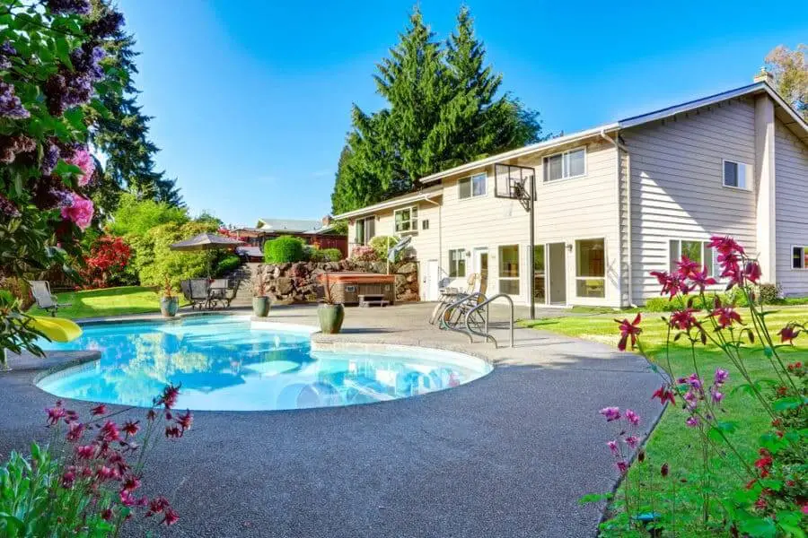 Why Not A Poolside Balling Court?