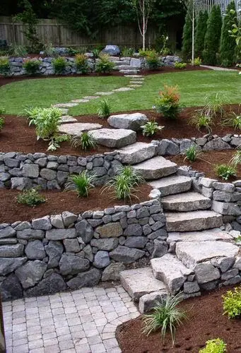 Stonework landscaping