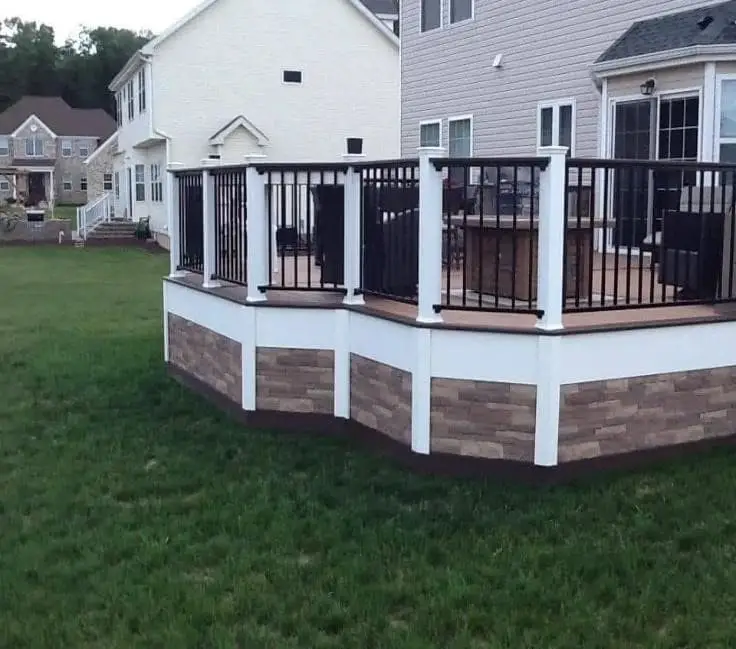 Stone deck skirting ideas