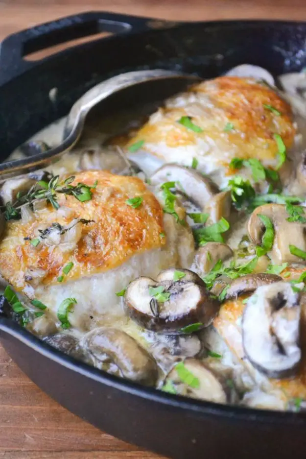 Chicken Thighs Marsala For Two