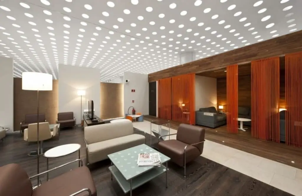 17) Lattice Basement Ceiling