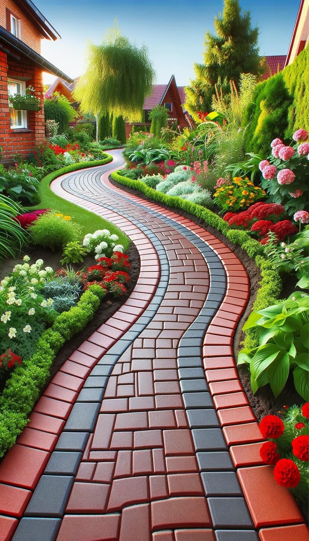 Brick Edging for Pathways