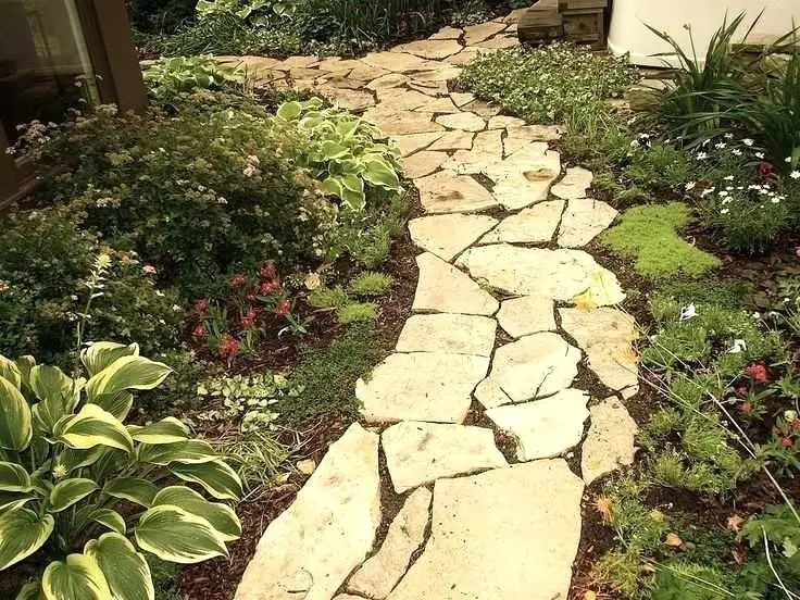 Slate walkways