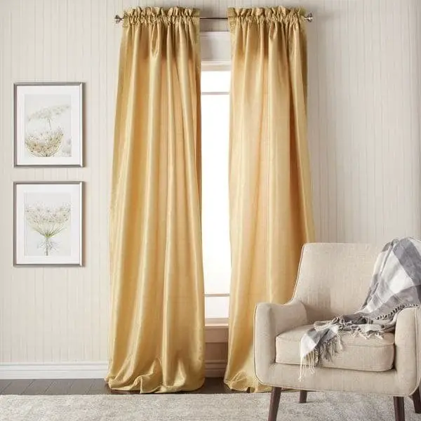 Curtains made of silk