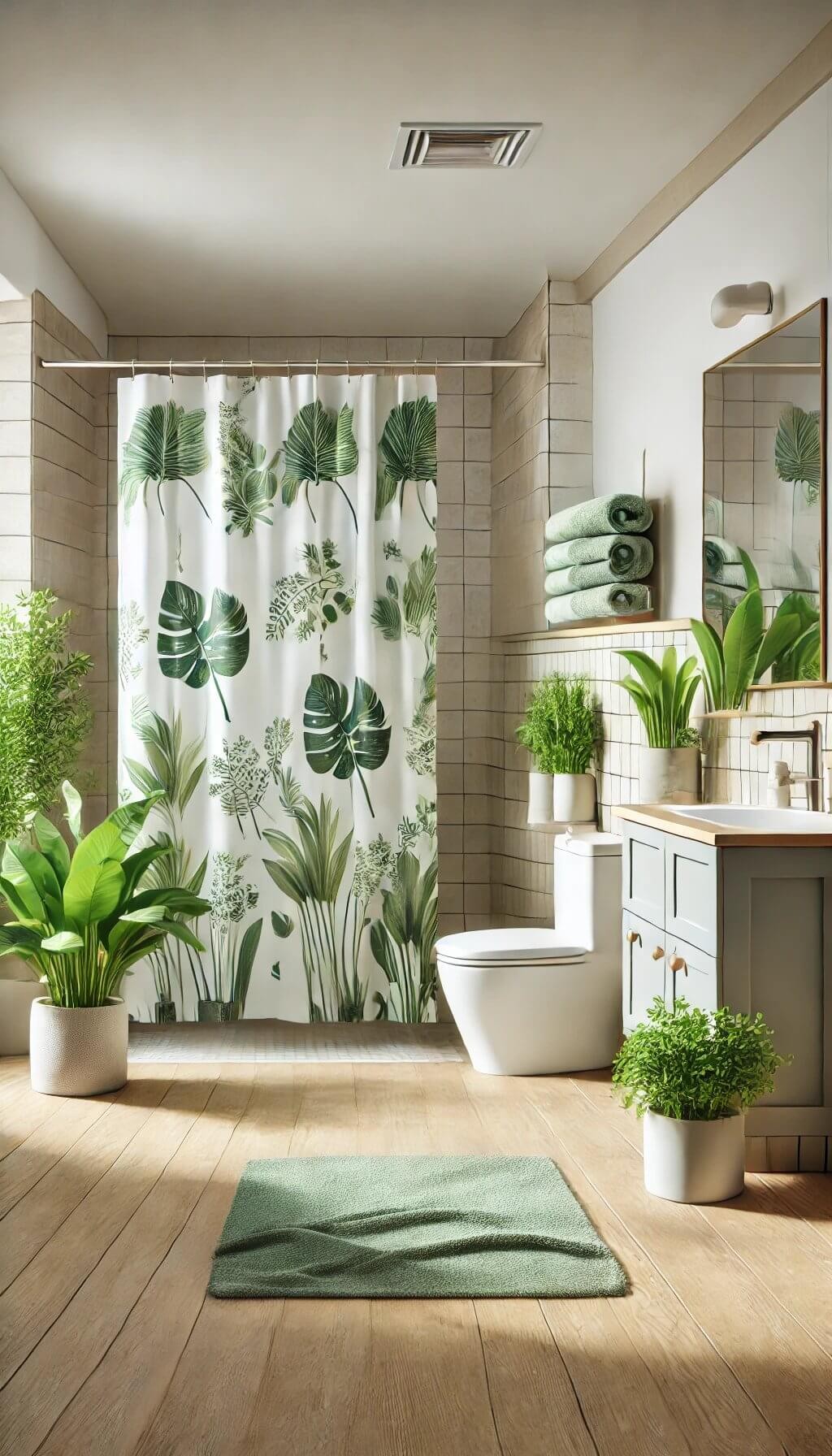 Plant-Themed Bathroom Accessories