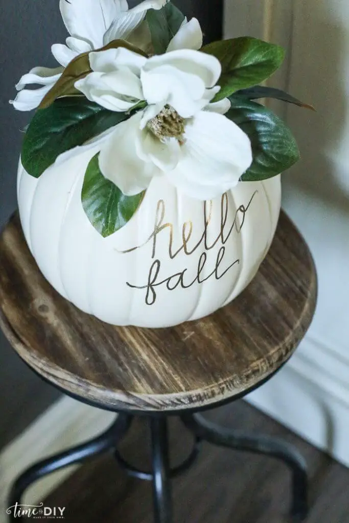 DIY Magnolia Pumpkin