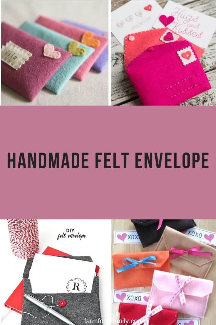 Handmade Felt Envelope: