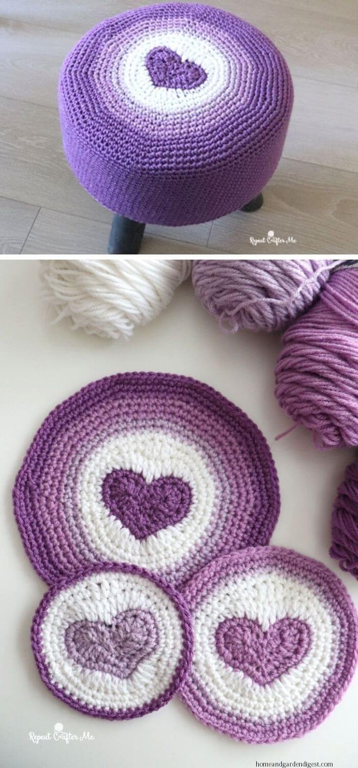 15 Crochet Valentine Heart Gift Free Patterns