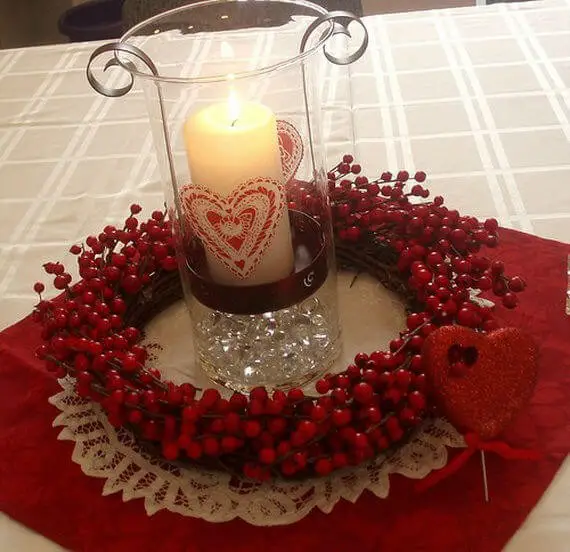 Romantic Table Setting With Candles