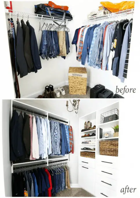 Add A Hidden Hamper in Your Closet