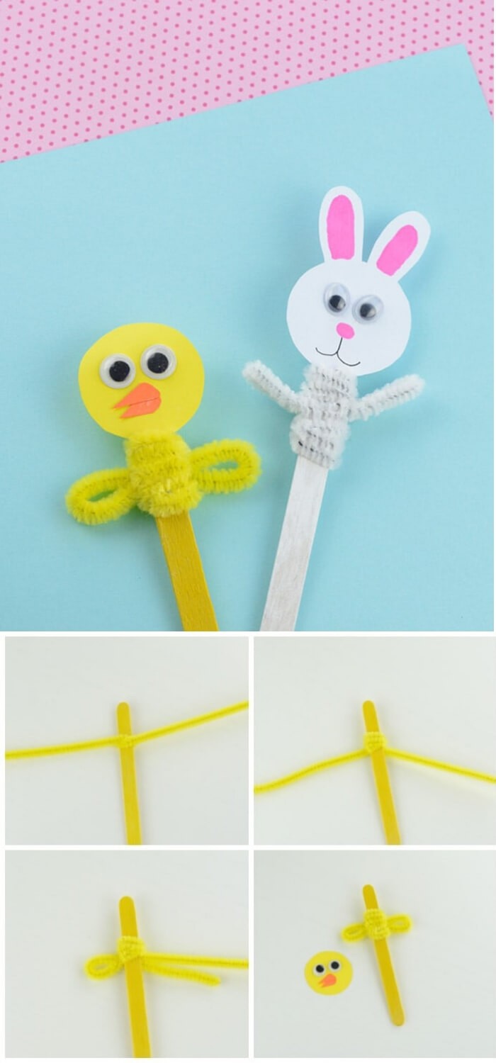 Easter Craft Stick Puppets