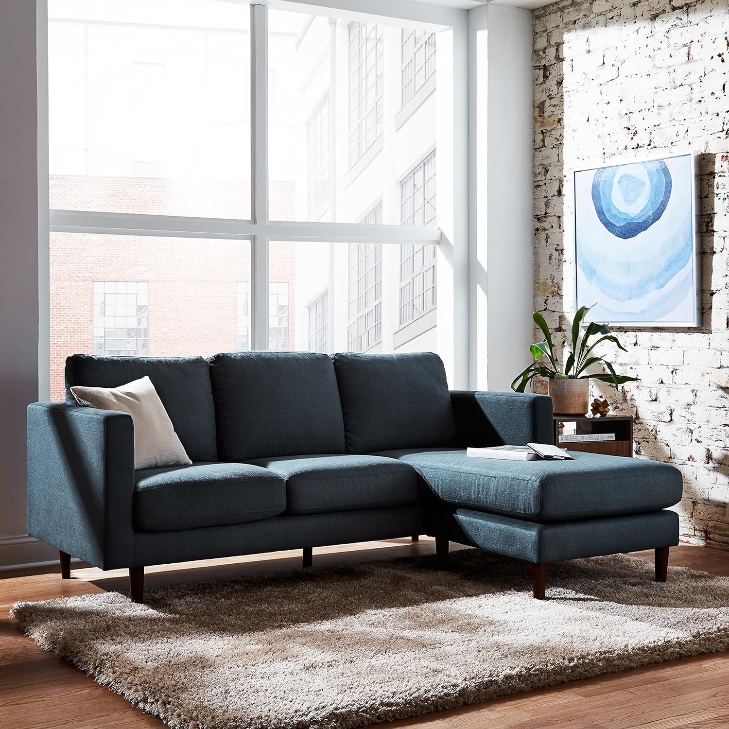 Rivet Revolve Modern Sectional Chaise sofa