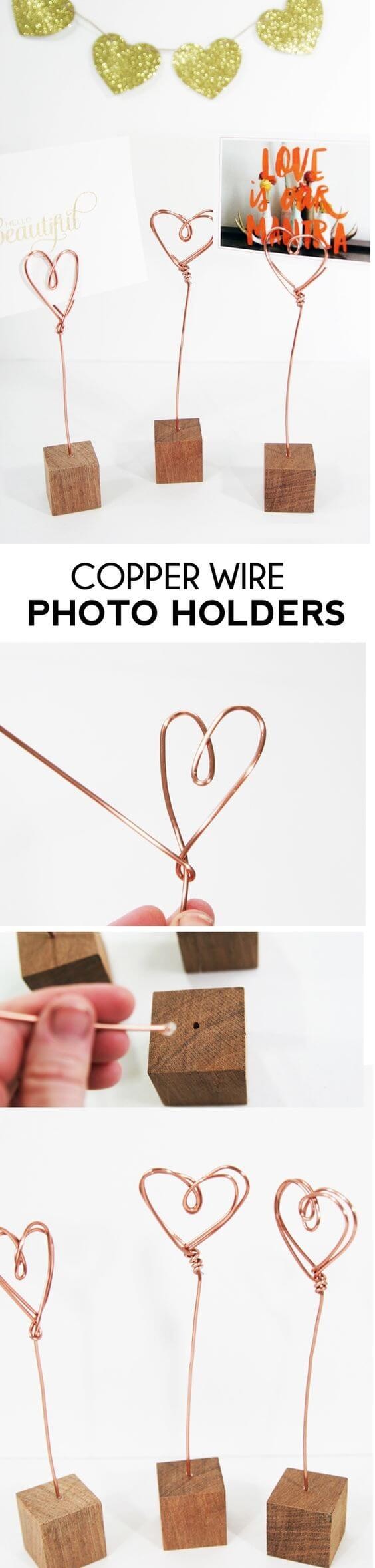 Wire photo holder