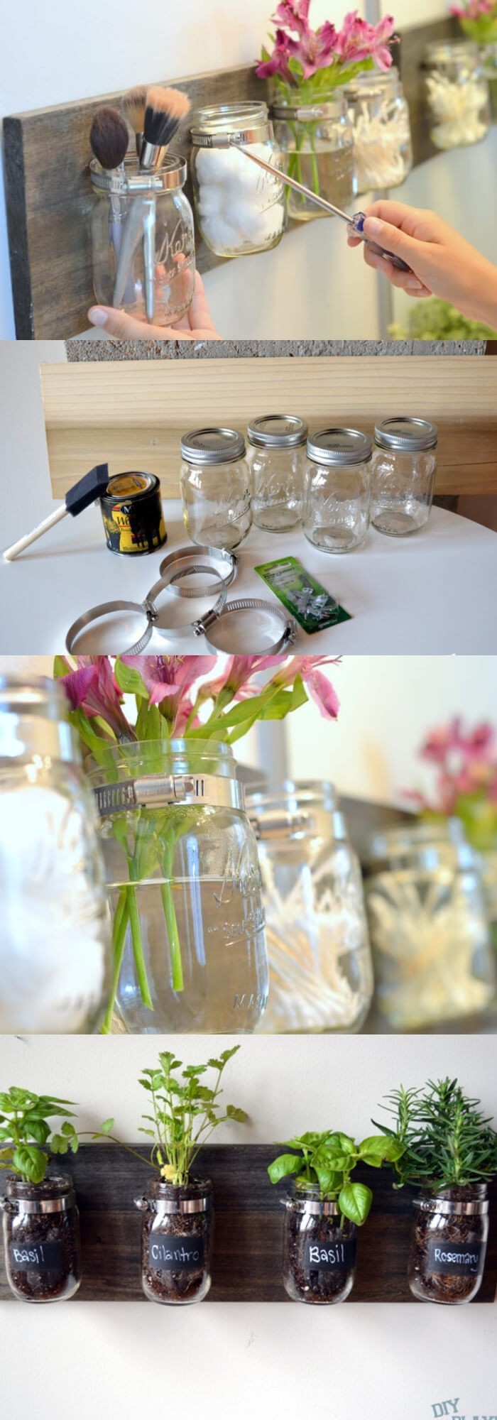 #2. Mason Jar Organizer