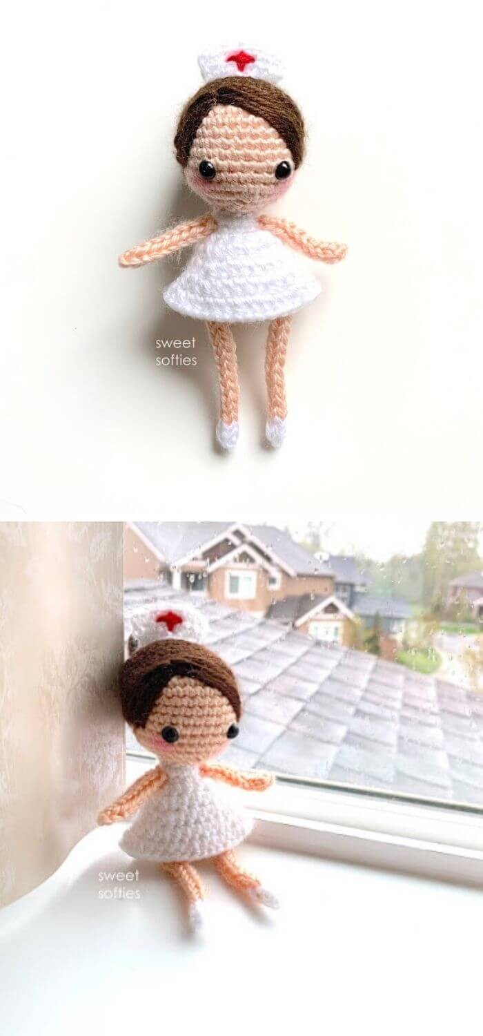 Nurse pixie free crochet Amigurumi